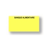 Etiquettes permanentes 20x11 "Banque Alimentaire" pour pince 1131 Paxar Monarch Avery